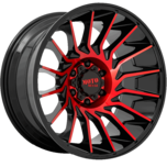 MO807 MO807 Gloss Black Machined With Red Tint