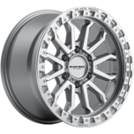 Image of Black Rock Wheels Cobra Silver Machined Face