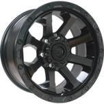 Image of American Outlaw Wheels CAPONE Satin Black