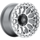 Image of Black Rock Wheels Spider Silver Machined Face