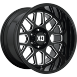 Image of XD Wheels XD849 GRENADE 2 Gloss Black Milled
