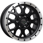 Image of PDW Wheels ROULETTE TOUGH BLACK MACHINED RING