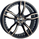 Oxwheels OX690 Black/Machined Face Brown Clear Coat