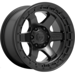Image of FUEL OFFROAD Wheels BLOCK MATTE BLACK WITH BLACK RING