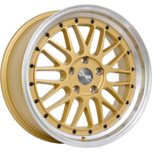 Image of PDW Wheels LEMANZ Gold Center Machined Lip