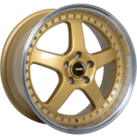 Image of FORGEAUTO Wheels FA-5 GOLD MACHINED LIP