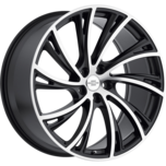 RedBourne by WheelPros NOBLE MATTE BLACK W/ MATTE MACHINED FACE