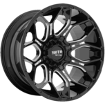 Image of Moto Metal Wheels MO808 SNIPER Gloss Black Milled