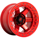 Image of FUEL OFFROAD Wheels BLOCK BEADLOCK CANDY RED WITH CANDY RED RING