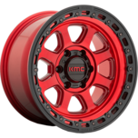 Image of KMC Wheels KM548 CHASE Candy Red With Black Lip