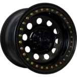 Image of Dynamic Steel Wheels Genuine Beadlock Round Satin Black Powder Coated