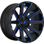 Image of FUEL OFFROAD Wheels CONTRA GLOSS BLACK BLUE TINTED CLEAR