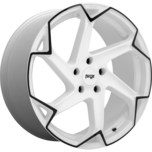 Image of Niche Wheels FLASH GLOSS WHITE WITH BLACK
