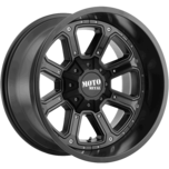 Image of Moto Metal Wheels MO984 SHIFT Matte Black Gloss Black Inserts