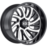 Image of XD Wheels XD826 SURGE Gloss Black With Machined Face