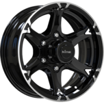 Image of KING WHEELS CHASER 6 GLOSS BLACK MACHINED