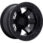 Image of FUEL OFFROAD Wheels BLOCK BEADLOCK MATTE BLACK WITH MATTE BLACK RING