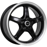 Image of FORGEAUTO Wheels WS-5 BLACK MACHINED LIP
