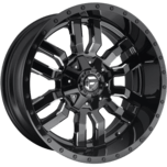 Image of FUEL OFFROAD Wheels SLEDGE 1-PIECE GLOSS BLACK MILLED