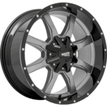 Image of Moto Metal Wheels MO970 Gloss Gray Center Gloss Black Lip