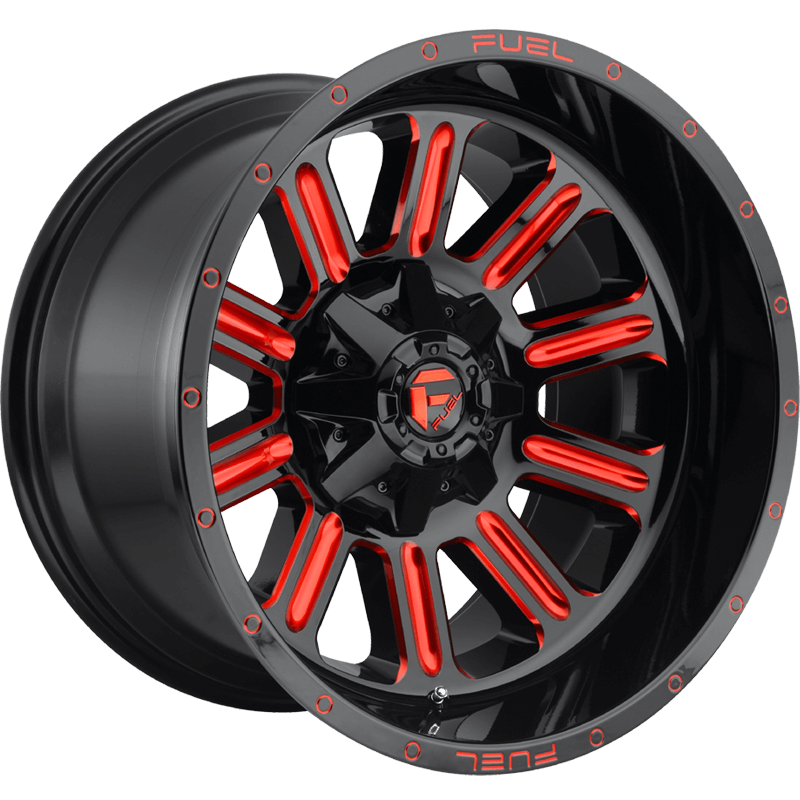 HARDLINE GLOSS BLACK RED TINTED CLEAR Wheels