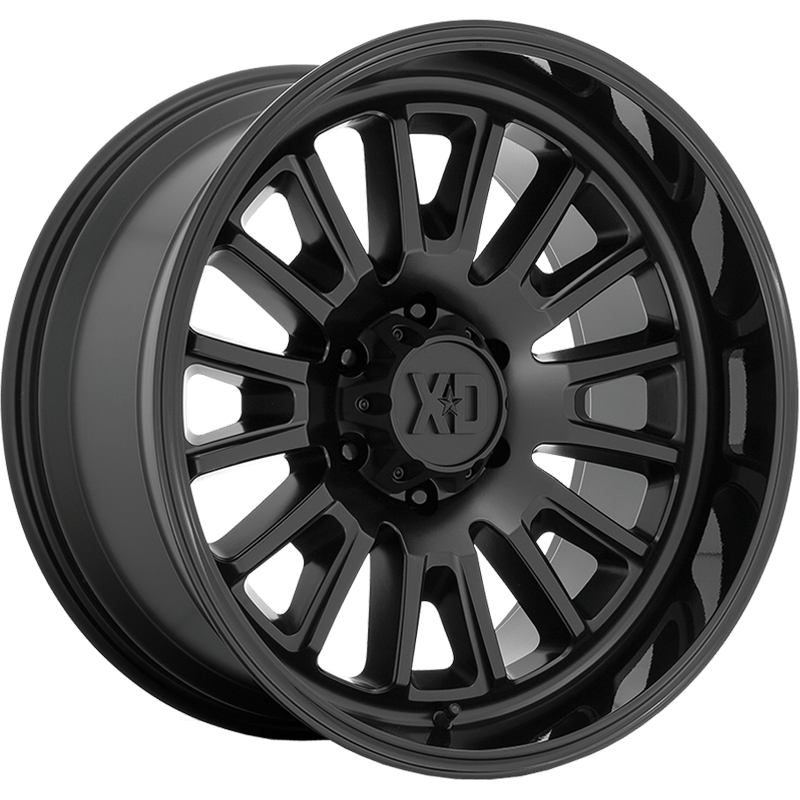 Image of XD Wheels XD864 ROVER Satin Black With Gloss Black Lip