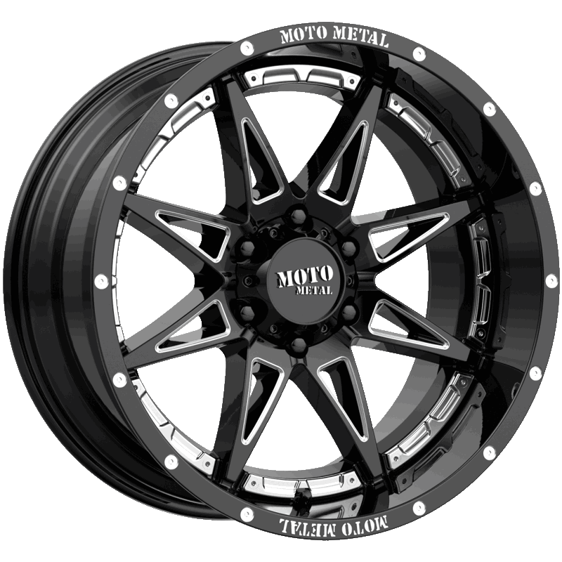 Image of Moto Metal Wheels MO993 HYDRA Gloss Black Milled