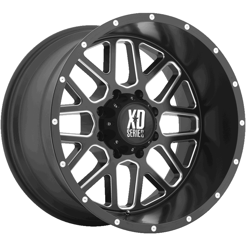 XD820 GRENADE Satin Black Milled Wheel
