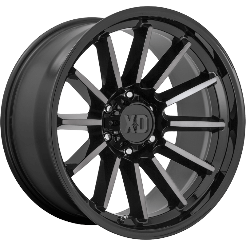 XD855 LUXE Gloss Black Machined With Gray Tint Wheel