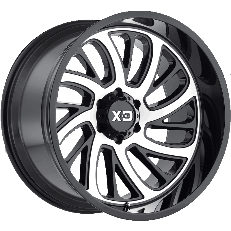 XD826 SURGE Gloss Black With Machined Face Wheel