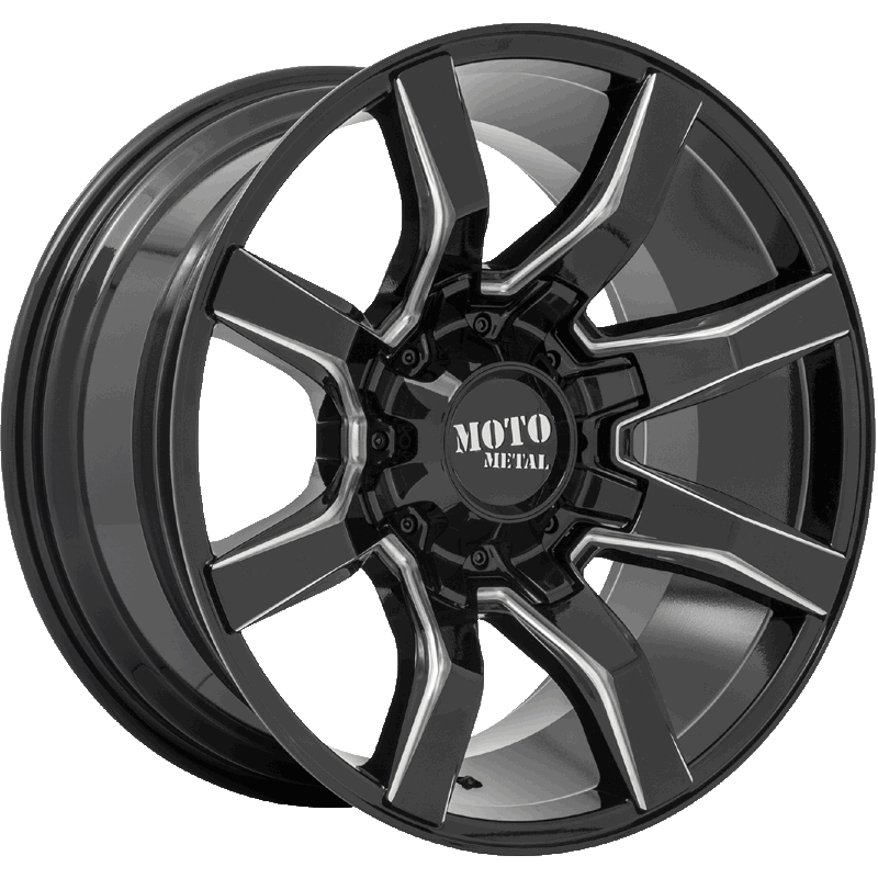 Image of Moto Metal Wheels MO804 SPIDER Gloss Black Milled