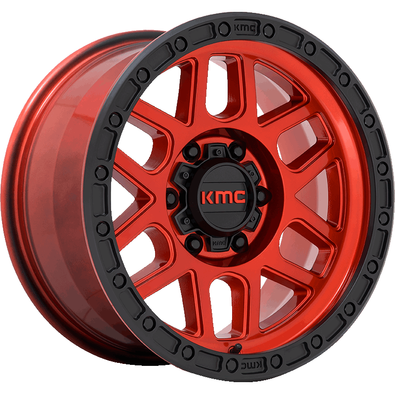 KM544 MESA Candy Red With Black Lip Wheel