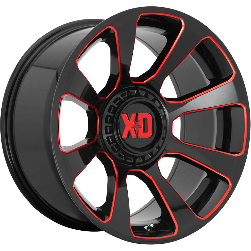 XD854 REACTOR Gloss Black Milled With Red Tint Gloss Black Milled With Red Tint