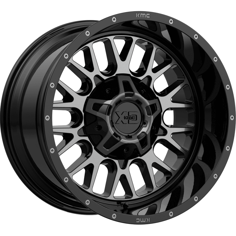 XD842 SNARE Gloss Black Gray Tint Wheels