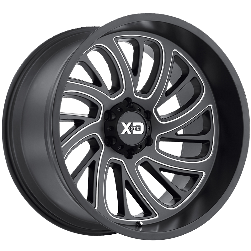 XD826 SURGE Satin Black Milled Wheel