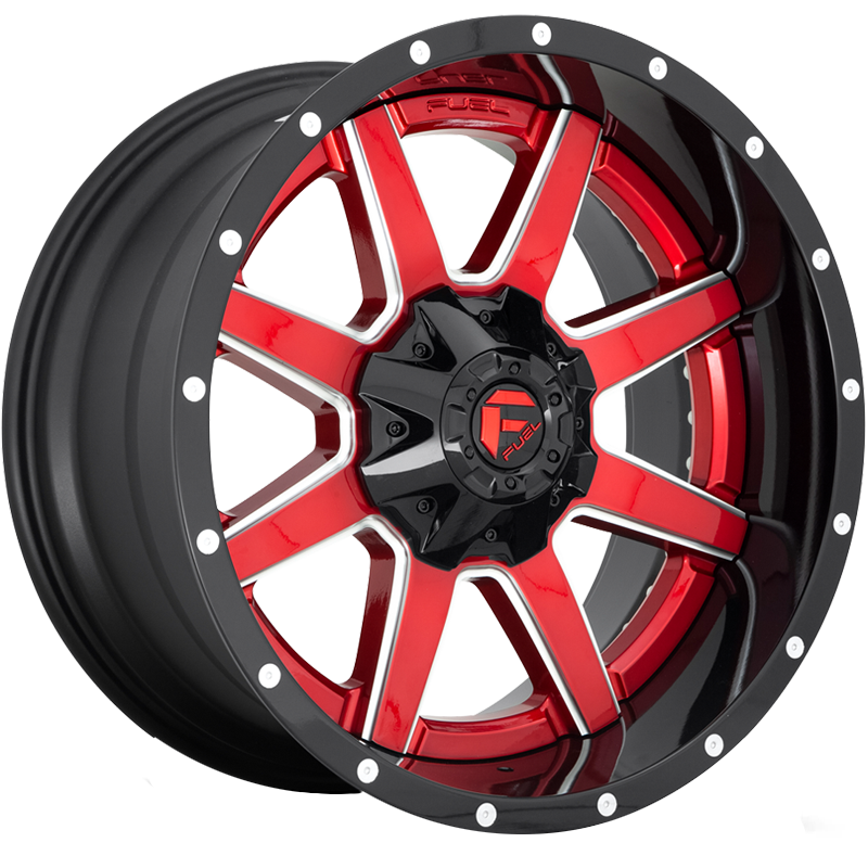 Image of FUEL OFFROAD Wheels MAVERICK 2-PIECE GLOSS RED
