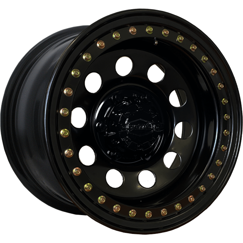 Genuine Beadlock Round Satin Black Powder Coated Wheel