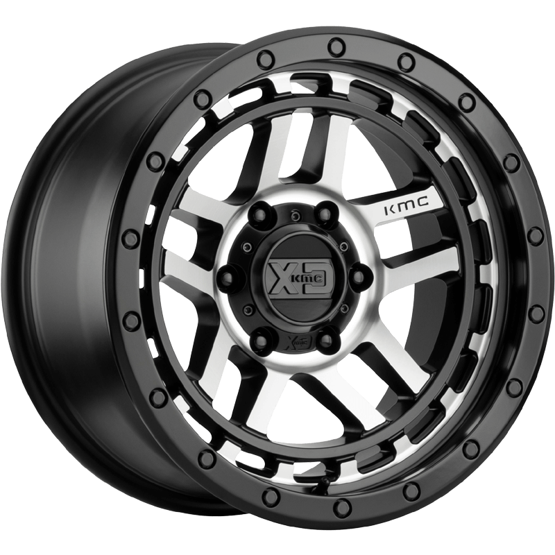 XD140 RECON Satin Black Machined Wheels