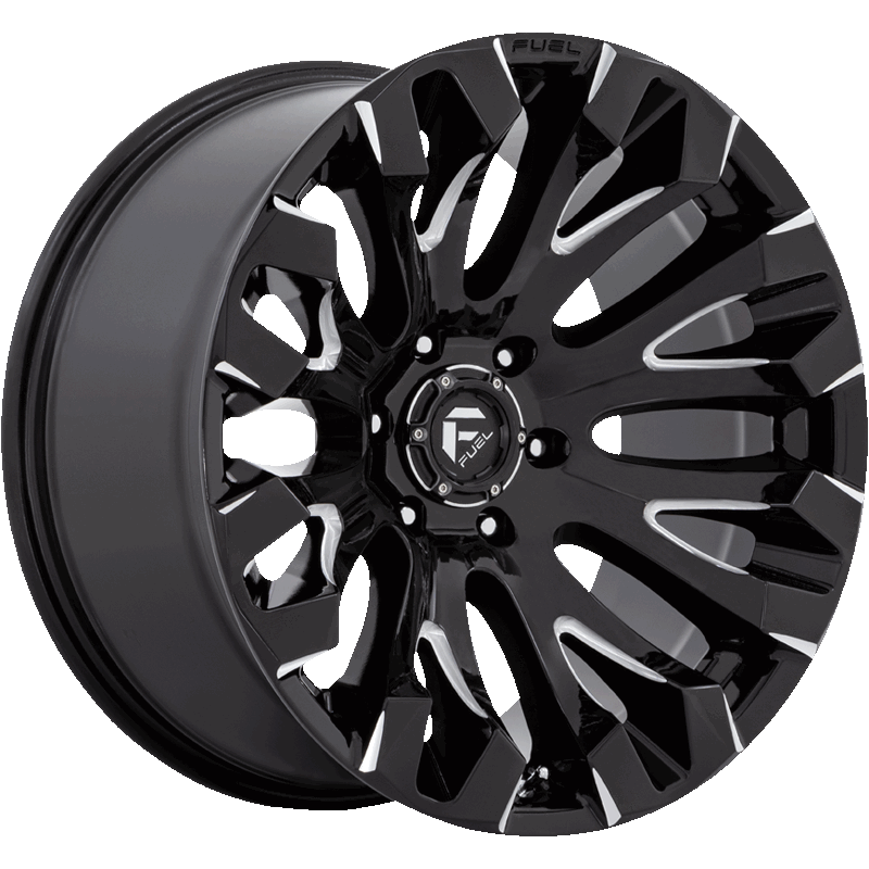 Image of FUEL OFFROAD Wheels QUAKE GLOSS BLACK MILLED