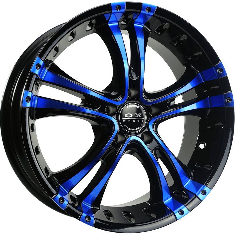 OX962 Black Blue Machined Face