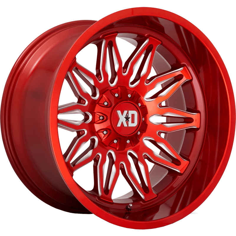 XD859 GUNNER Candy Red Milled Wheel
