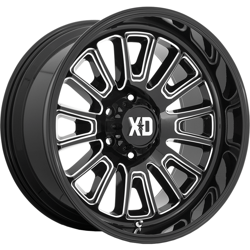 XD864 ROVER Gloss Black Milled Wheel