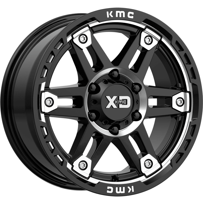 XD840 SPY II Gloss Black Machined Wheels