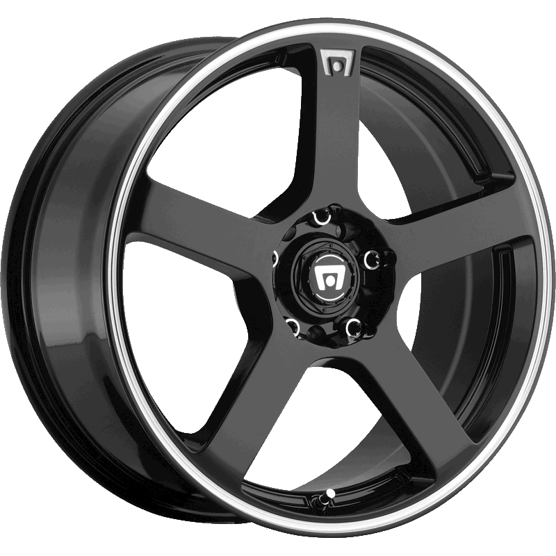 Image of MOTEGI Wheels MR116 FS5 Gloss Black Machined Flange
