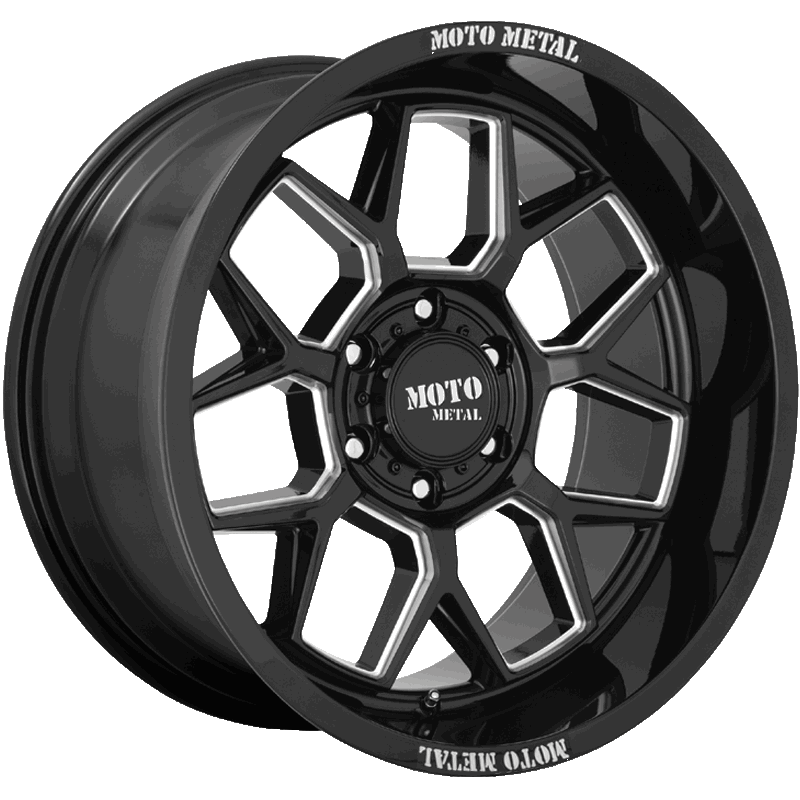 MO803 BANSHEE Gloss Black Milled Wheels