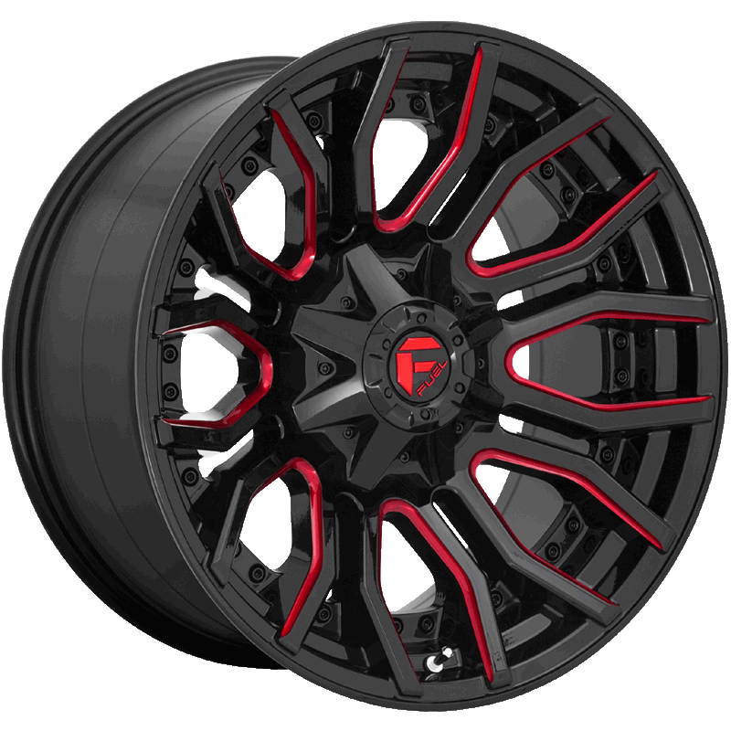 RAGE GLOSS BLACK RED TINTED CLEAR Wheel