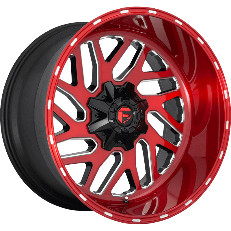 TRITON CANDY RED MILLED Wheels