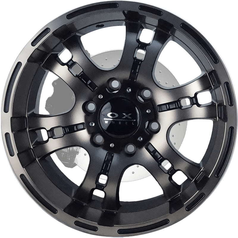 OX673 Black/Machined Face Brown Clear Coat